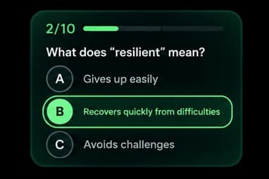 HiFloa quiz practice card